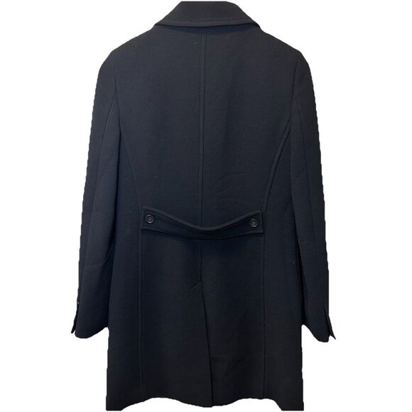 J. Crew Coat Jacket Women's S Black Tight Knit Wool - Minimalist Modern - Picture 3 of 9